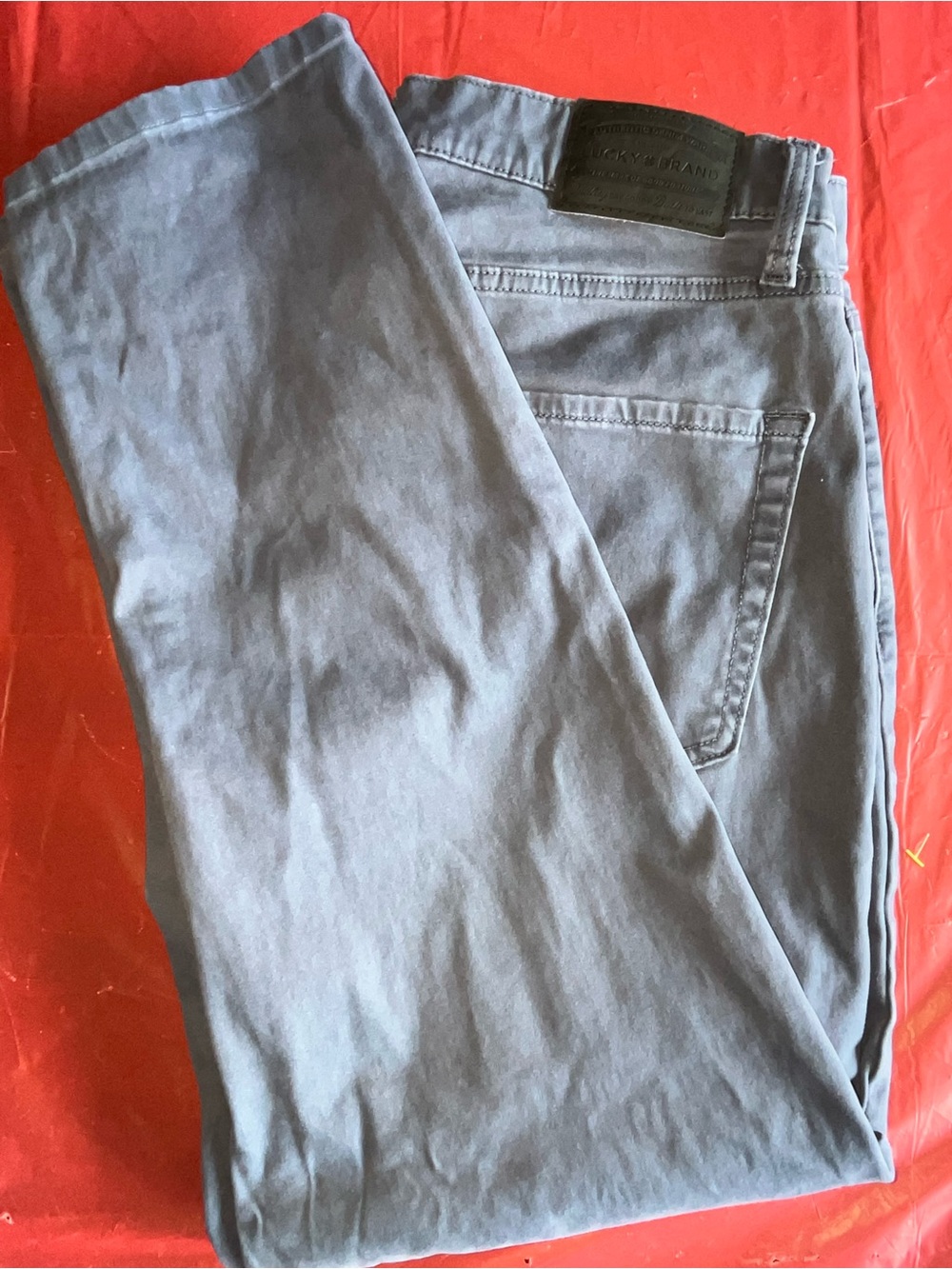 Lucky Brand Light Blue Men's Jeans with Leather Patch image 2